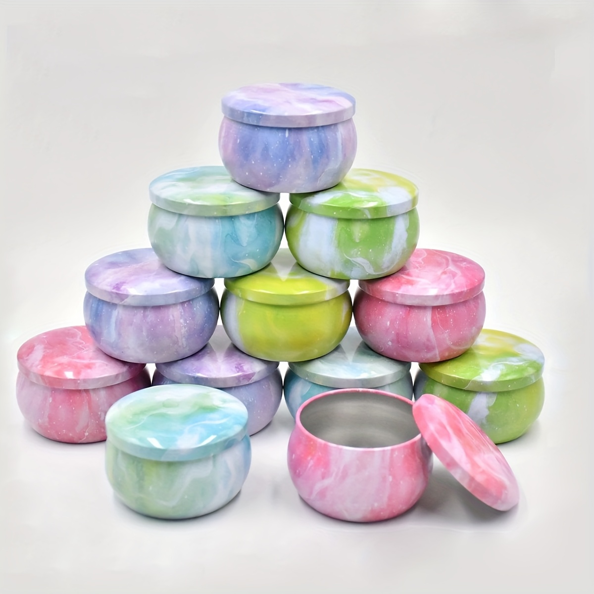 Candle Making Temperature - Starry sky patterned metal empty candle