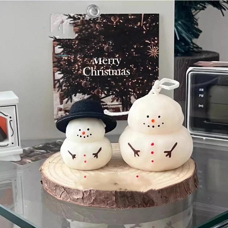 Candle Making Fat - Fat snow man silicone mold DIY