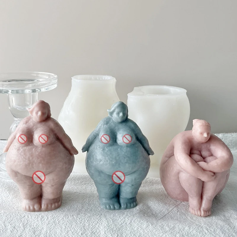 Abstract Human Body Candle Sil - Candle Making Fat recension och pris