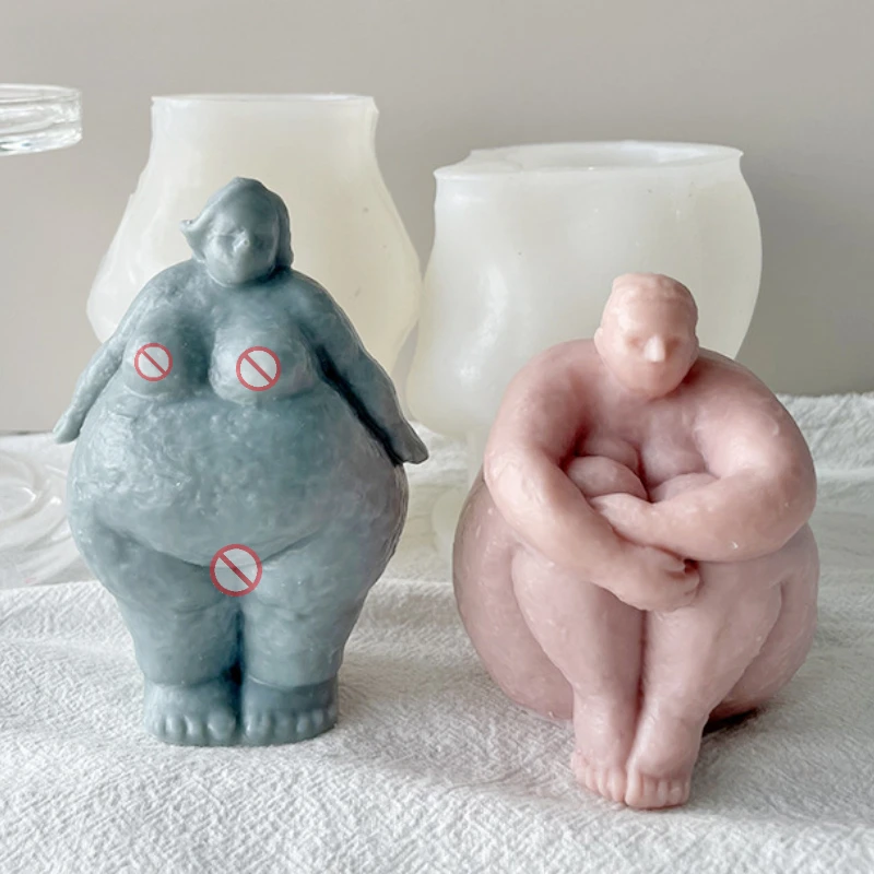 Abstract Human Body Candle Sil - Candle Making Fat recension och pris