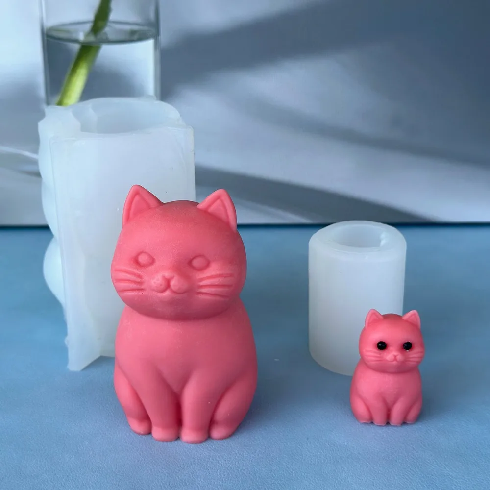 3D fat cat  Animal Silicone Ca - Candle Making Fat recension och pris