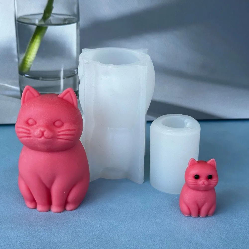 3D fat cat  Animal Silicone Ca - Candle Making Fat recension och pris