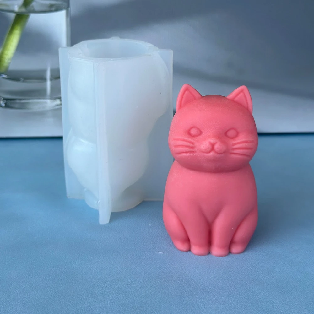 3D fat cat  Animal Silicone Ca - Candle Making Fat recension och pris
