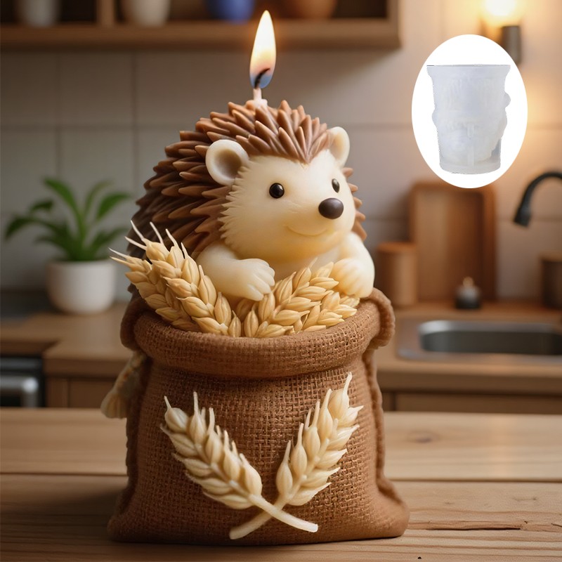 A Cute hedgehog-shaped Candle  - Candle Making Temperature recension och pris
