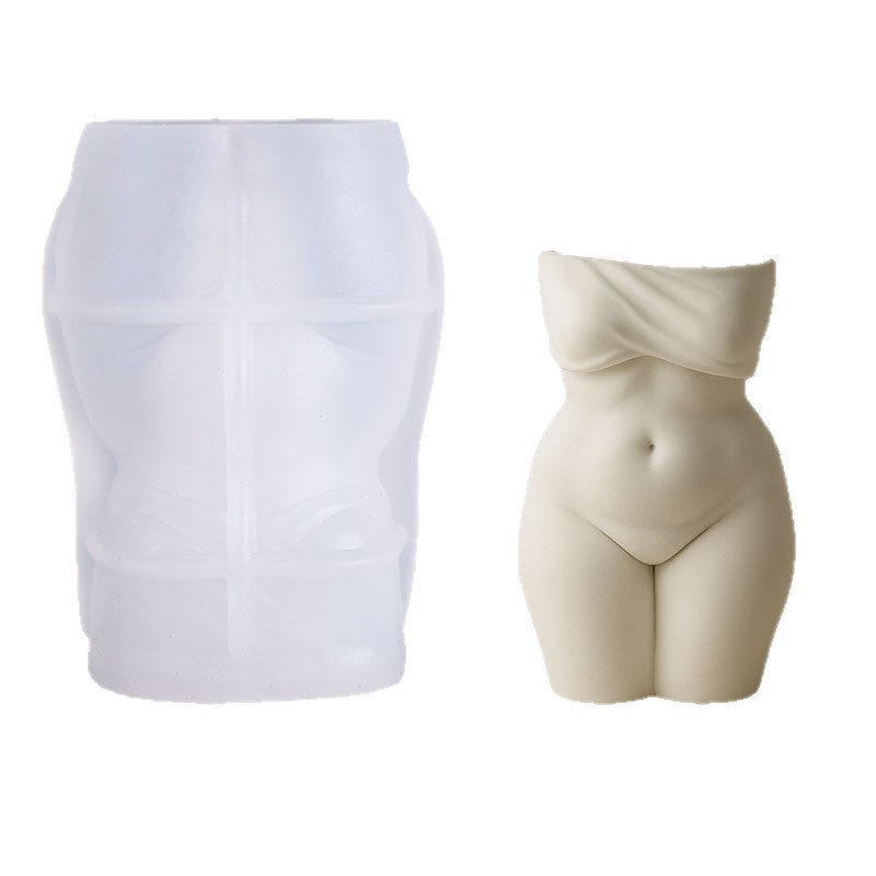 3D Chubby Female Torso Vase Si - Candle Making Fat recension och pris