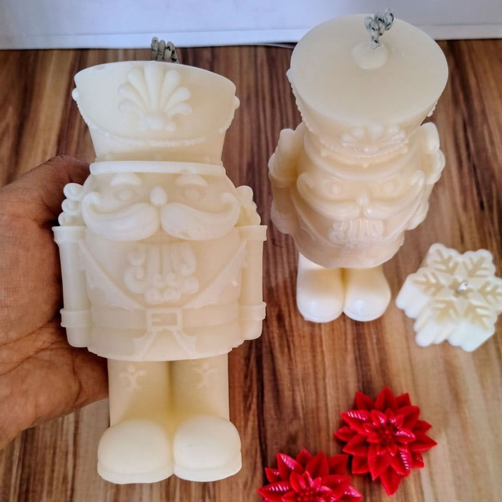 Nutcracker Soldier Silicone Ca - Candle Making Fat recension och pris