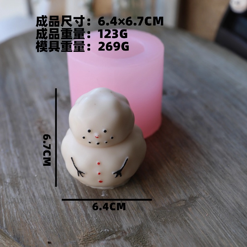 Fat snow man silicone mold DIY - Candle Making Fat recension och pris