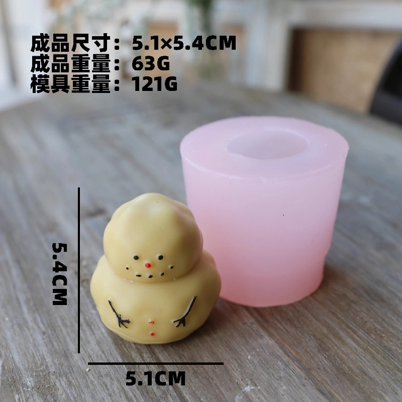 Fat snow man silicone mold DIY - Candle Making Fat recension och pris