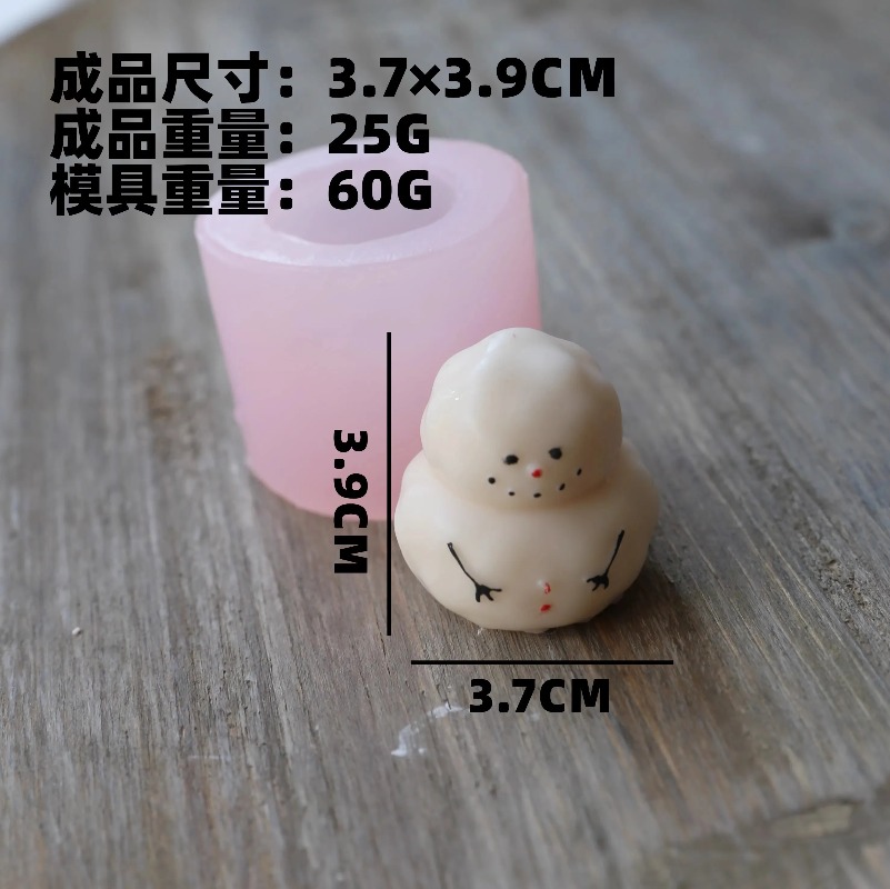 Fat snow man silicone mold DIY - Candle Making Fat recension och pris