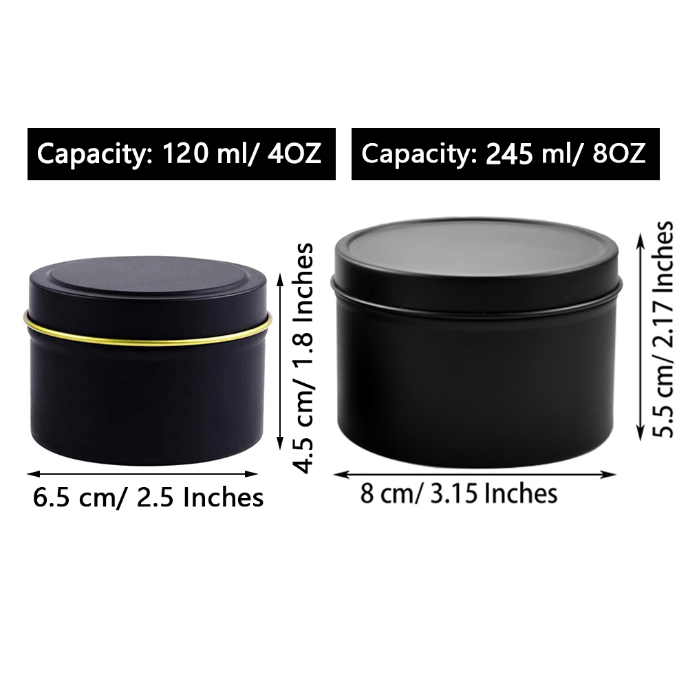 4oz/ 8oz Candle tins with lids - Candle Making Vessels recension och pris