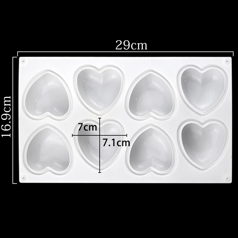 Love Heart Silicone Soap Mold  - Candle Making Experience recension och pris
