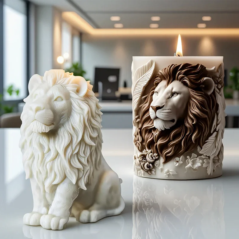 3d lion relief candle mold - f - Candle Making Temperature recension och pris