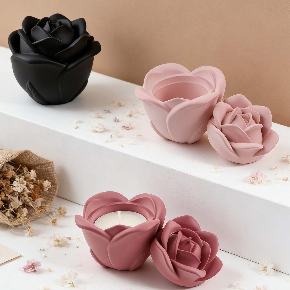 Candle Vessel Silicone Rose Fl - Candle Making Vessels recension och pris