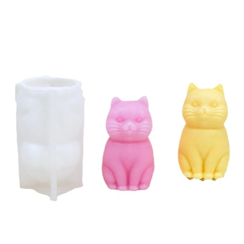 3D fat cat  Animal Silicone Ca - Candle Making Fat recension och pris
