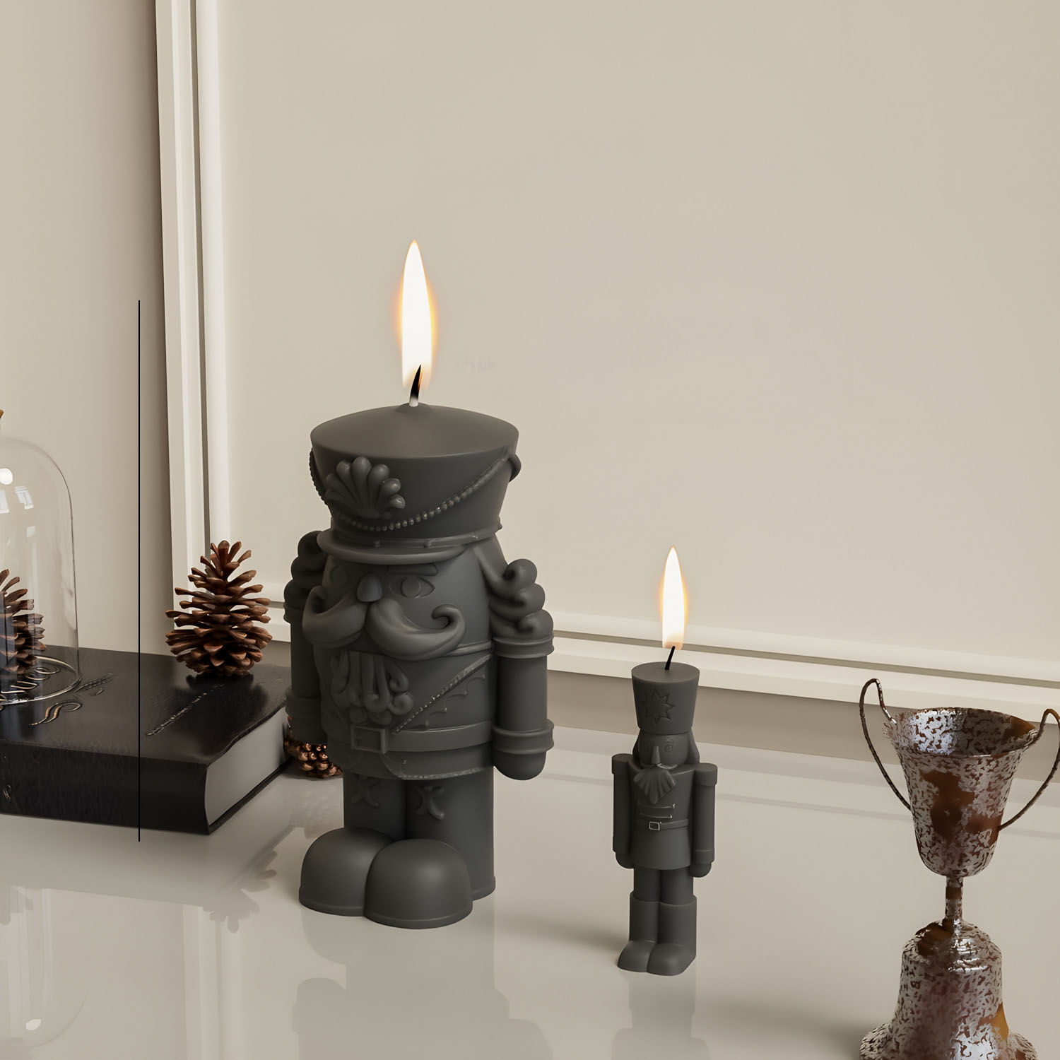 Nutcrackers Soldier Candle Mol - Candle Making Fat recension och pris