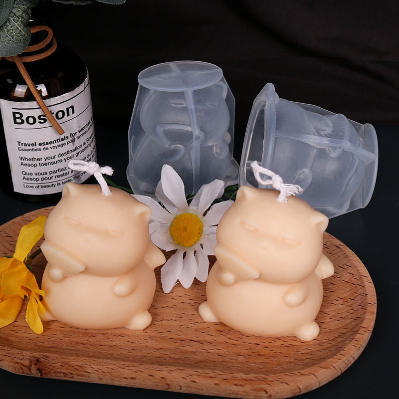 Cute Fat Cat Silicone Candle M - Candle Making Fat recension och pris