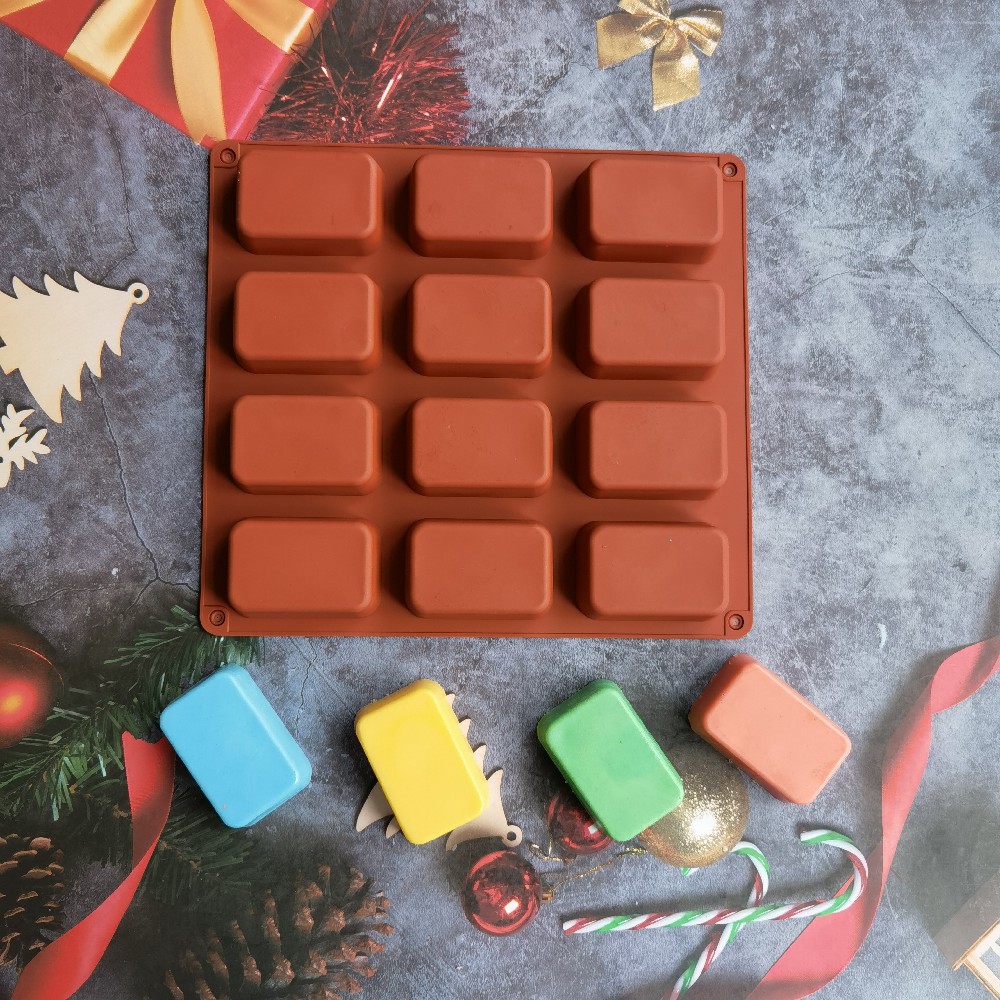 12 Cavity Square Silicone Soap - Candle Making Experience recension och pris