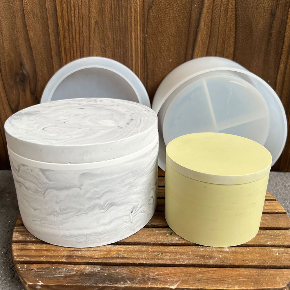 Round Cement Candle Canister S - Candle Making Vessels recension och pris
