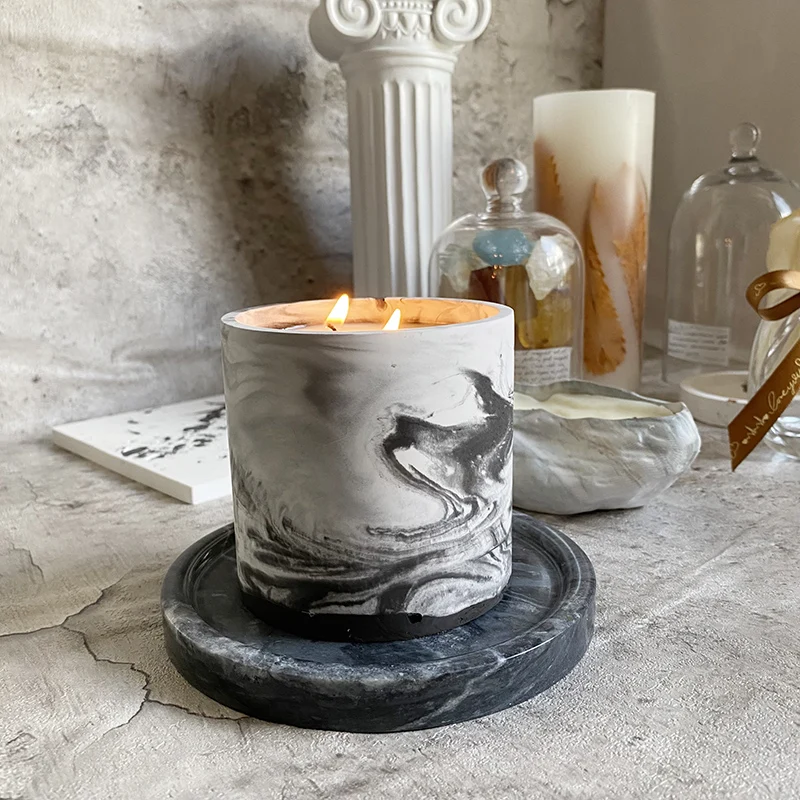 3 Sizes Round Cement Concrete  - Candle Making Vessels recension och pris