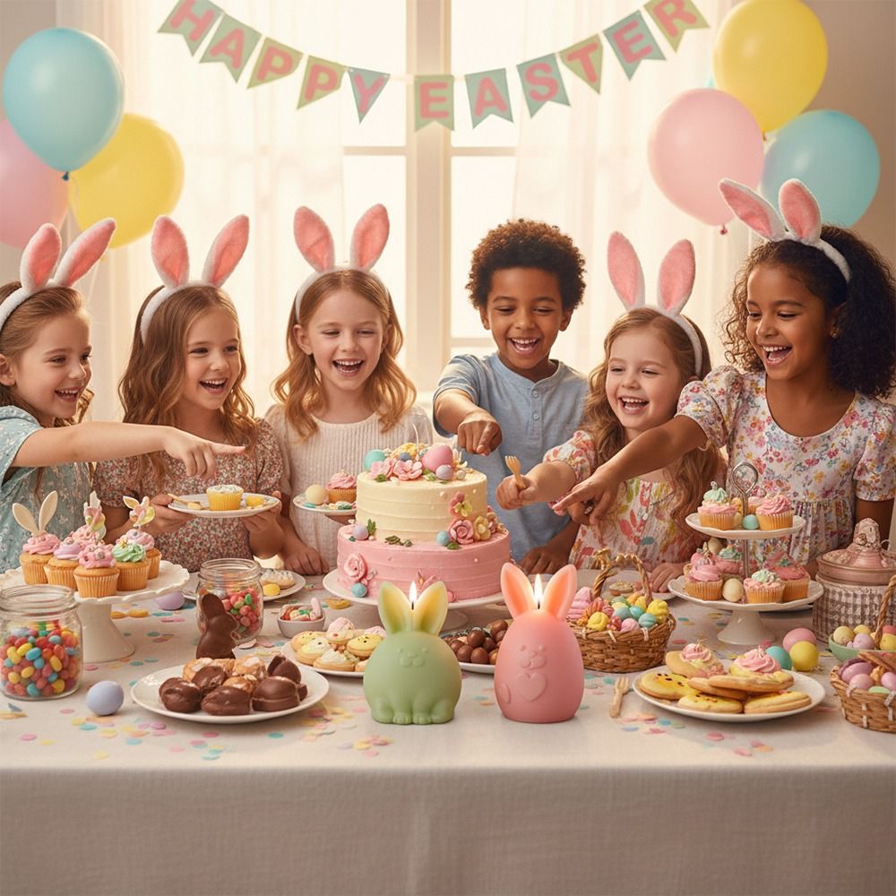 Cartoon Rabbit Easter Buuny Mo - Candle Making Fat recension och pris